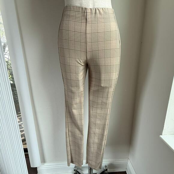 Rag & Bone Plaid Slim Fit Pants – Beige Check Print Women’s P (XS/2) - Picture 4 of 8